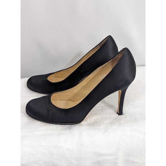kate spade Shoes - Kate Spade New York Black Shiny Suede Stiletto Pumps Shoes Size 6.5 B